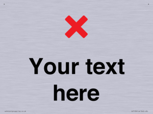 Custom plain background, red cross sign